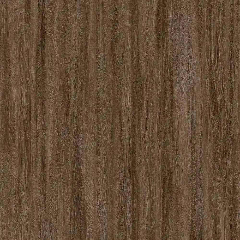 A close-up texture of a medium brown wood grain pattern with vertical lines.